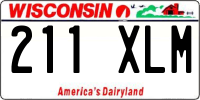 WI license plate 211XLM