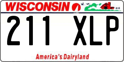 WI license plate 211XLP