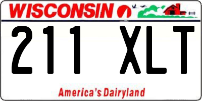 WI license plate 211XLT