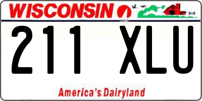 WI license plate 211XLU
