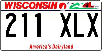 WI license plate 211XLX