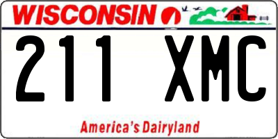 WI license plate 211XMC