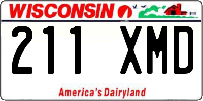 WI license plate 211XMD