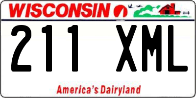 WI license plate 211XML
