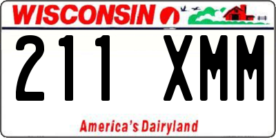 WI license plate 211XMM