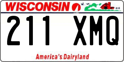 WI license plate 211XMQ