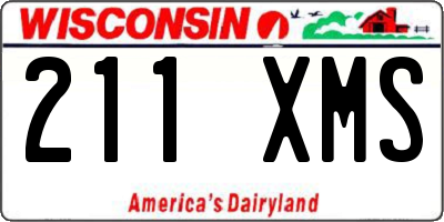 WI license plate 211XMS