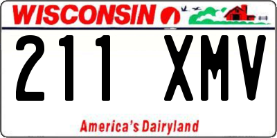 WI license plate 211XMV