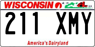 WI license plate 211XMY