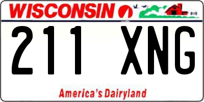 WI license plate 211XNG