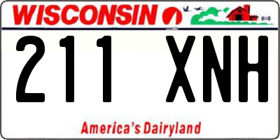 WI license plate 211XNH