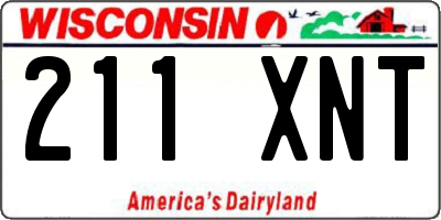WI license plate 211XNT