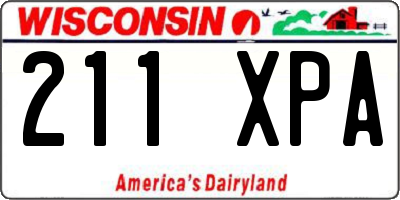 WI license plate 211XPA