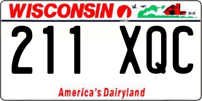 WI license plate 211XQC