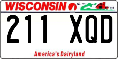 WI license plate 211XQD