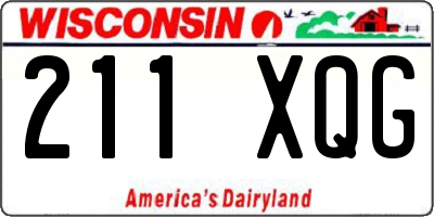 WI license plate 211XQG