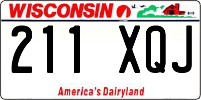 WI license plate 211XQJ