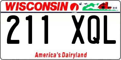 WI license plate 211XQL