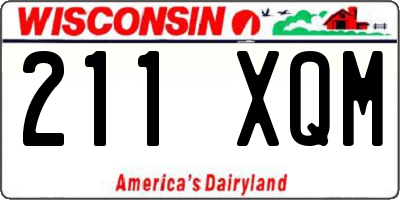 WI license plate 211XQM