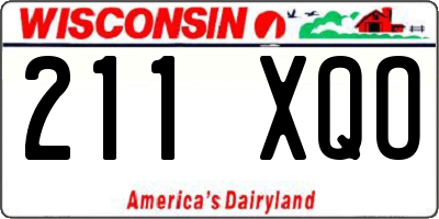 WI license plate 211XQO