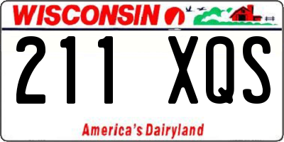 WI license plate 211XQS