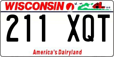 WI license plate 211XQT