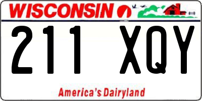 WI license plate 211XQY
