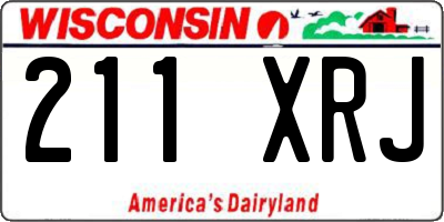 WI license plate 211XRJ