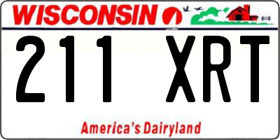 WI license plate 211XRT