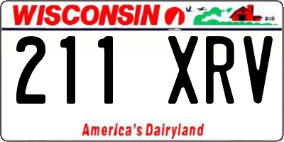 WI license plate 211XRV