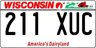 WI license plate 211XUC