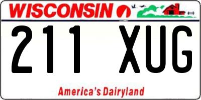 WI license plate 211XUG