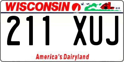 WI license plate 211XUJ
