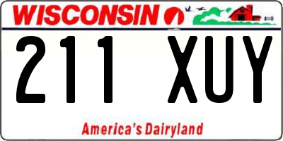 WI license plate 211XUY