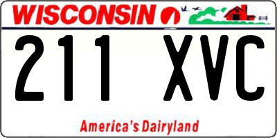 WI license plate 211XVC