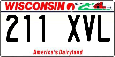 WI license plate 211XVL