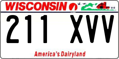WI license plate 211XVV