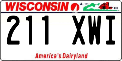 WI license plate 211XWI