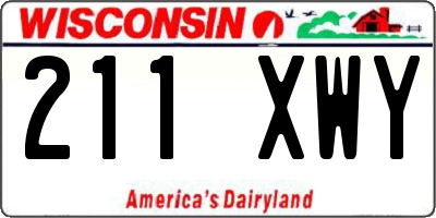 WI license plate 211XWY