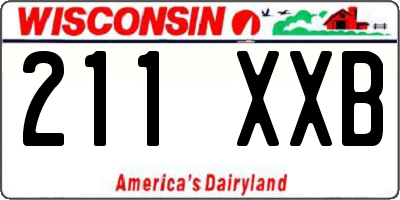 WI license plate 211XXB