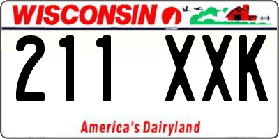 WI license plate 211XXK