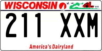 WI license plate 211XXM