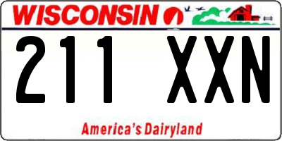 WI license plate 211XXN