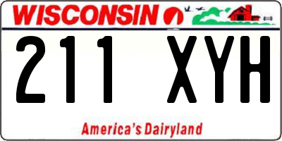 WI license plate 211XYH
