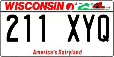 WI license plate 211XYQ