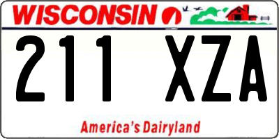 WI license plate 211XZA