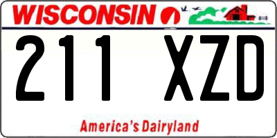 WI license plate 211XZD