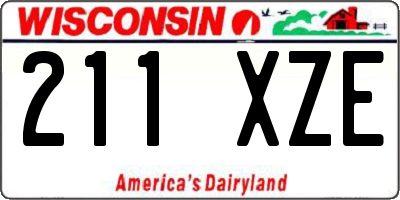 WI license plate 211XZE