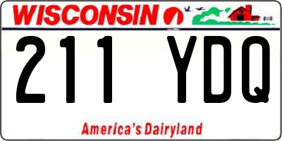 WI license plate 211YDQ