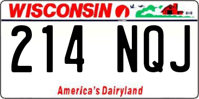 WI license plate 214NQJ